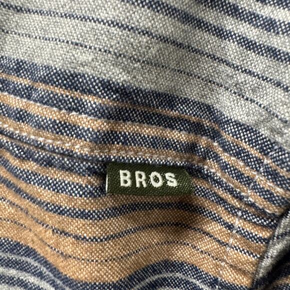 Howler Bros Shirt Mens Medium Coastal Cotton Button Up Long Sleeve Striped - Picture 7 of 9